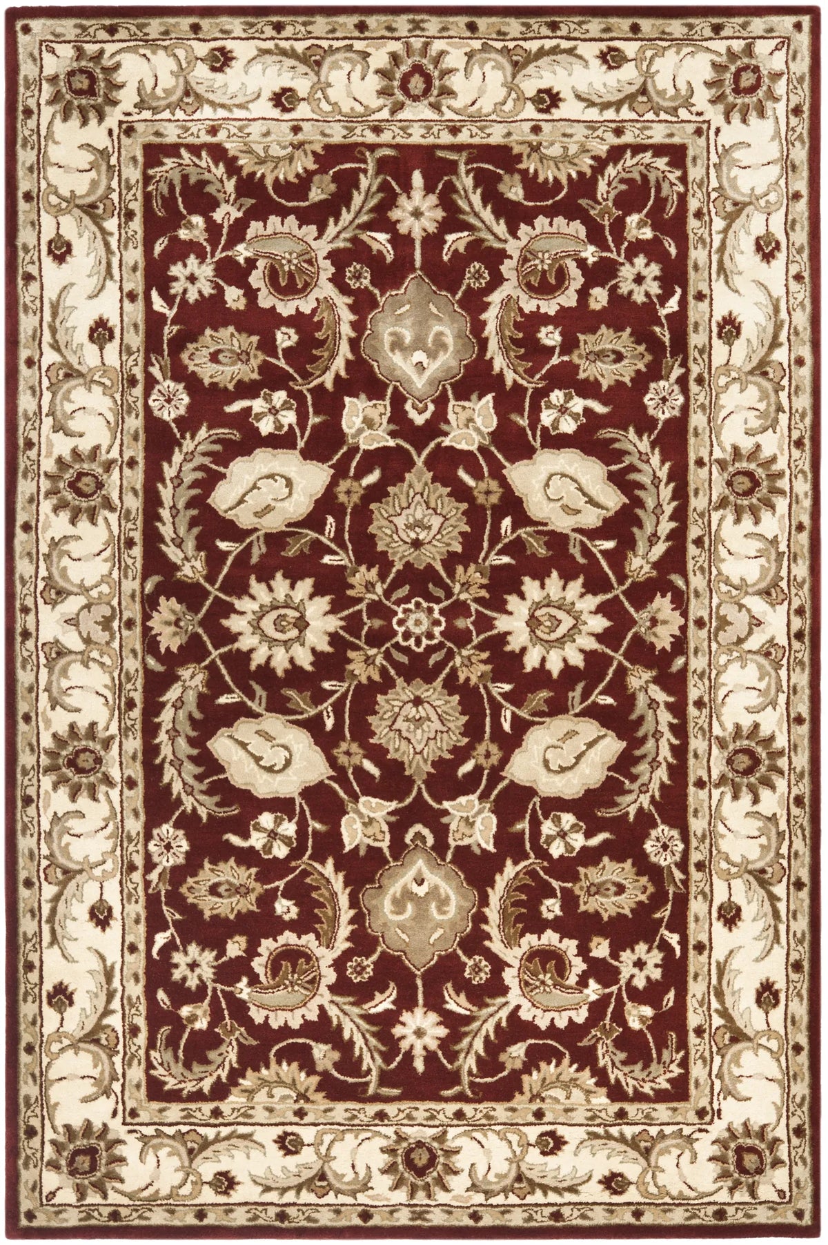 Safavieh Royalty 4'-0" x 6'-0" Rug in Red / Ivory