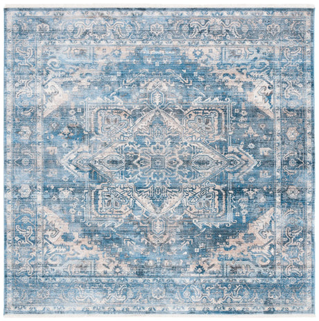 Safavieh Vintage Persian 6'-7" x 6'-7" Rug in Navy / Ivory