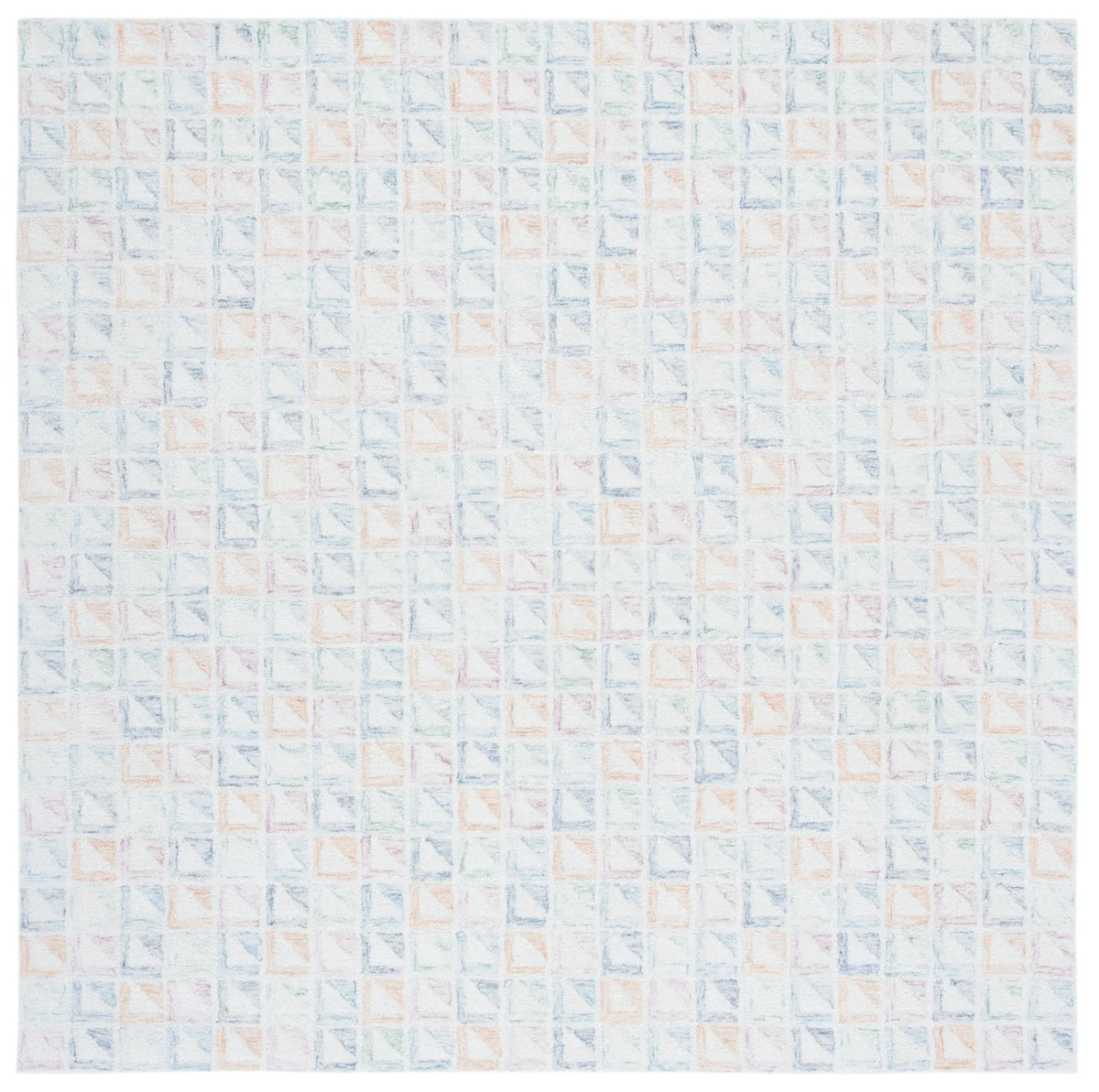 Safavieh Rodeo Drive 6'-0" x 6'-0" Rug in Ivory / Blue