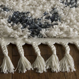 Safavieh Pro Lux Shag 400 6'-0" x 9'-0" Rug in Cream / Blue