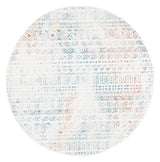 Safavieh Tulum 6'-7" x 6'-7" Rug in Ivory / Terracotta