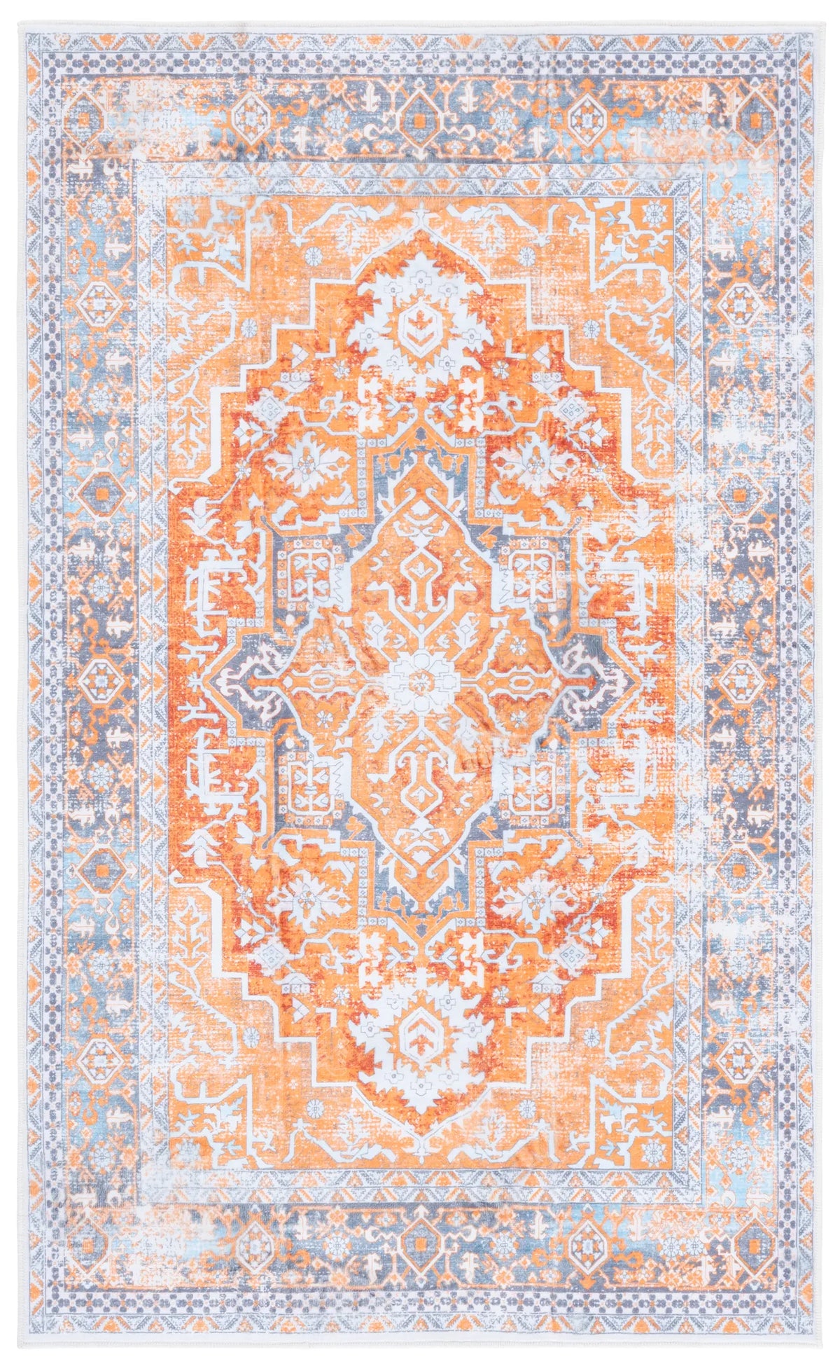 Safavieh Arizona 3'-0" x 5'-0" Rug in Rust / Grey