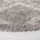 Safavieh Pro Lux Shag 400 6'-7" x 6'-7" Rug in Grey / Cream