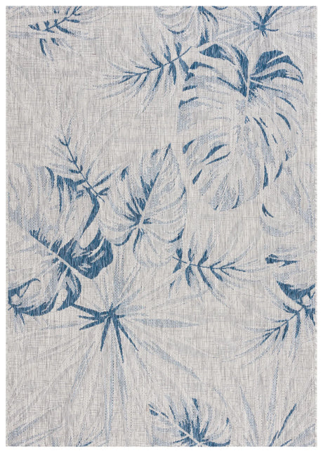 Safavieh Courtyard 4'-0" x 5'-7" Rug in Grey / Navy