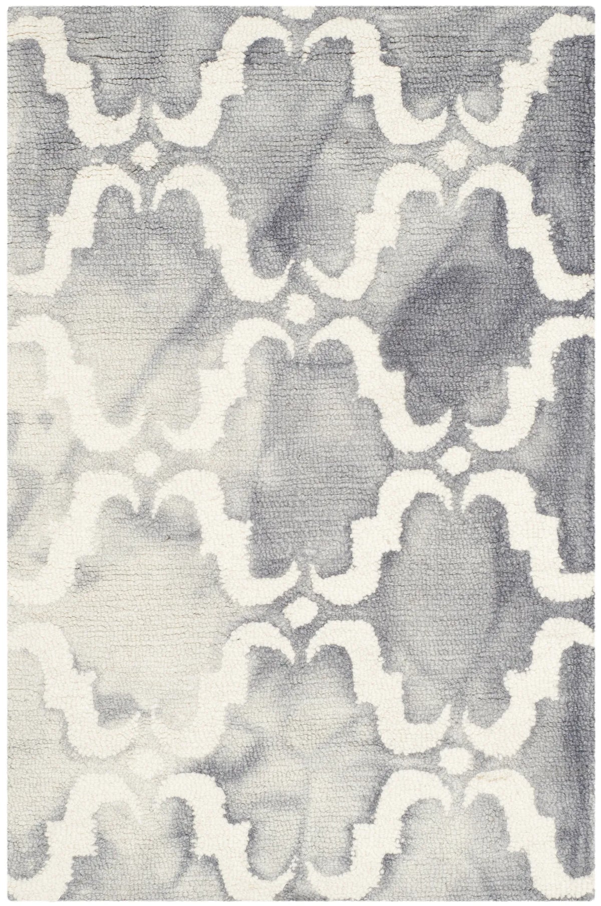 Safavieh Dip Dye 2'-0" x 3'-0" Rug in Grey / Ivory