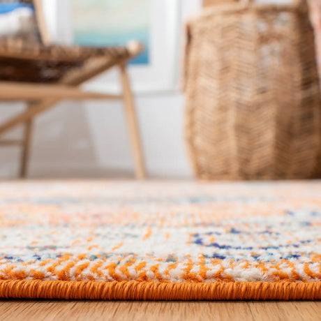 Safavieh Madison 4'-0" x 6'-0" Rug in Orange / Ivory