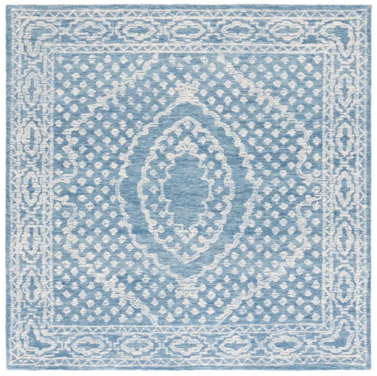 Safavieh Ebony 6'-0" x 6'-0" Rug in Ivory / Navy