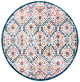 Safavieh Lagoon 6'-7" x 6'-7" Rug in Brown / Navy