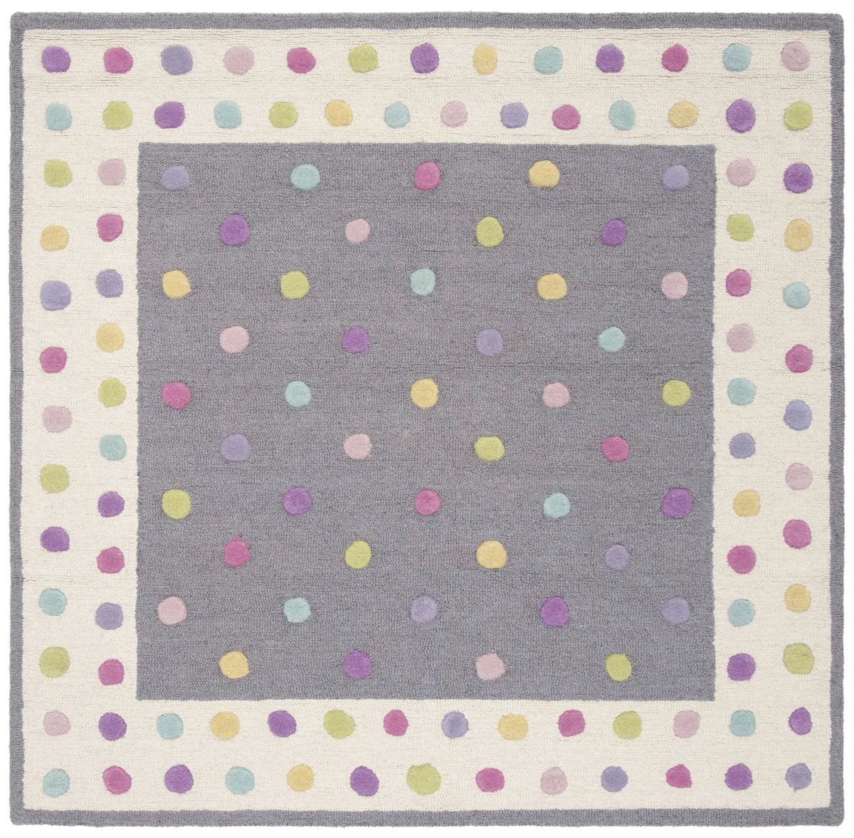 Safavieh Safavieh Kids 5'-0" x 5'-0" Rug in Grey / Multi