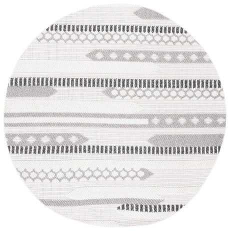 Safavieh Lotus 6'-7" x 6'-7" Rug in Ivory / Dark Grey