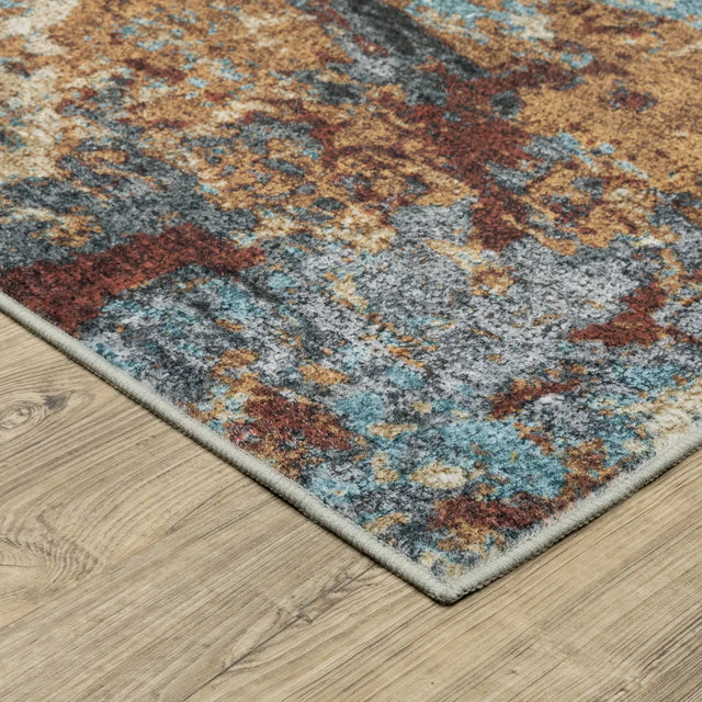 Oriental Weavers Sphinx Sumter SUM13 Rust Rugs - corner detail