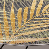 Safavieh Barbados 500 6'-6" x 6'-6" Rug in Black Green / Gold