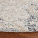 Safavieh Micro-Loop 5'-0" x 5'-0" Rug in Charcoal / Ivory