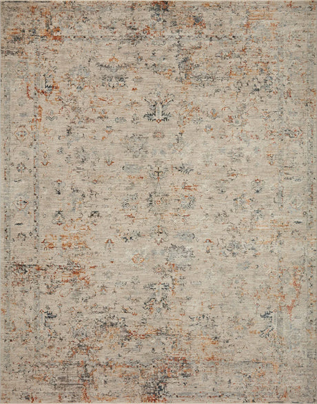 Loloi Axel Axe-02 Silver/Spice Rugs - main flat