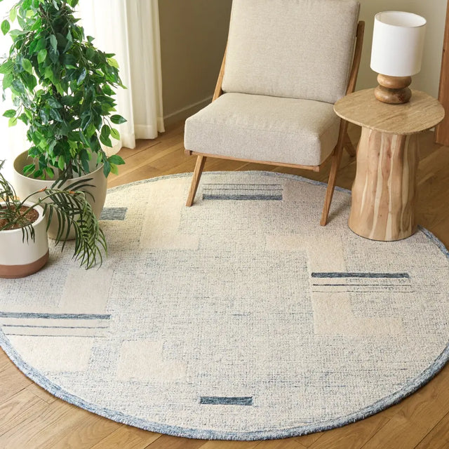 Safavieh Harvest 6'-0" x 6'-0" Rug in Blue / Ivory