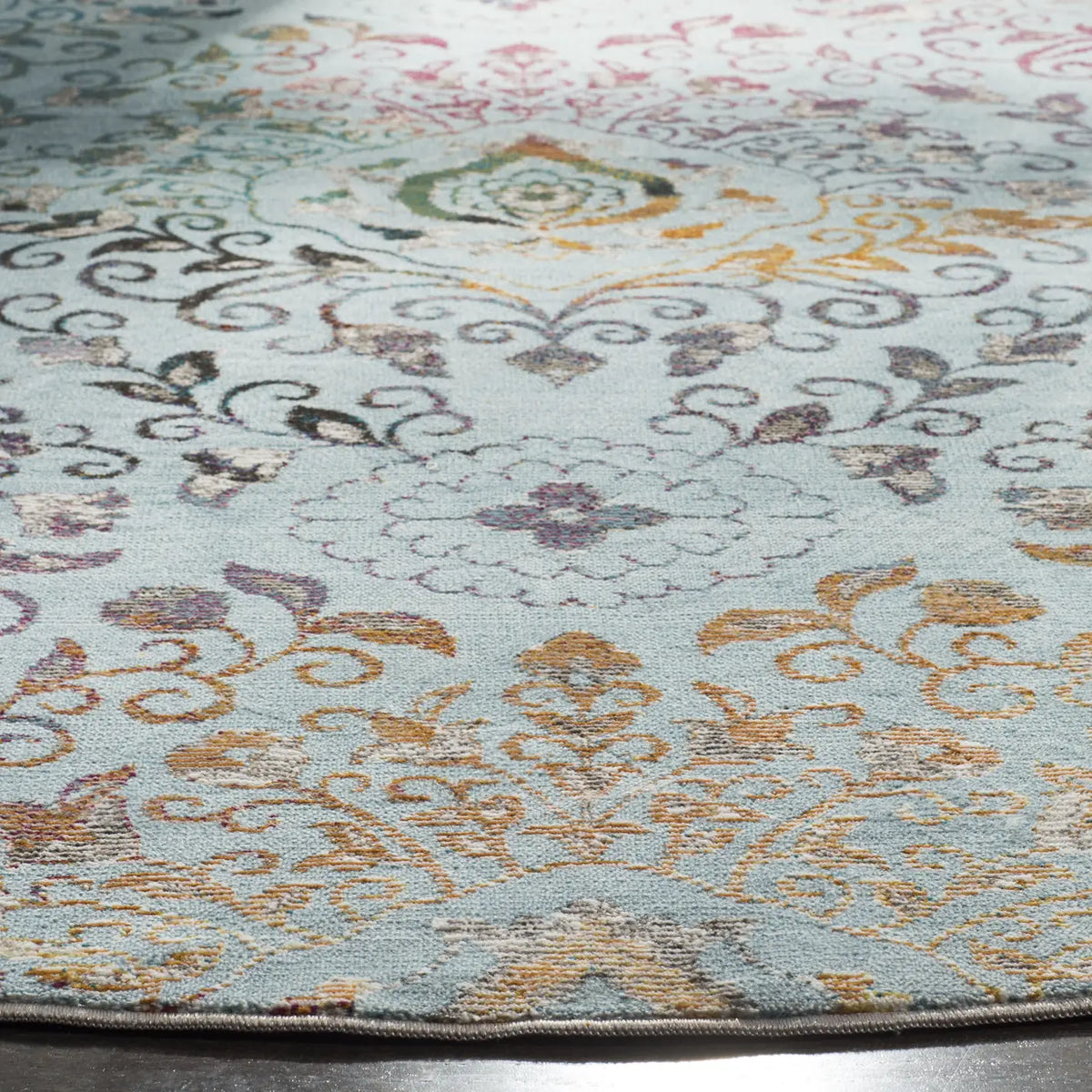 Safavieh Aria 6'-5" x 6'-5" Rug in Blue / Multi