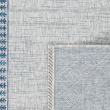 Safavieh Courtyard 5'-3" x 7'-7" Rug in Grey / Navy