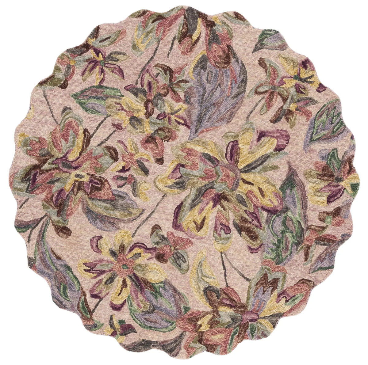 Safavieh Blossom 6'-0" x 6'-0" Rug in Pink / Gold