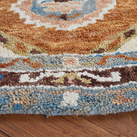 Safavieh Aspen 5'-0" x 5'-0" Rug in Brown / Blue