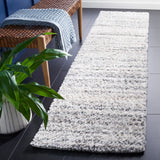 Safavieh Berber Shag 2'-2" x 9'-0" Rug in Grey / Ivory