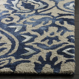 Safavieh Dip Dye 5'-0" x 8'-0" Rug in Royal Blue / Beige