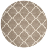 Safavieh Hudson Shag 5'-3" x 5'-3" Rug in Beige / Ivory