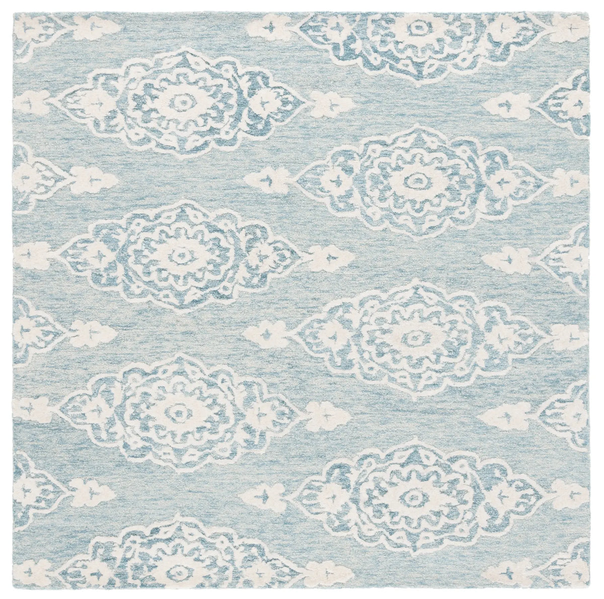 Safavieh Ebony 6'-0" x 6'-0" Rug in Ivory / Light Blue
