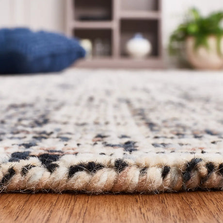 Safavieh Abstract 4'-0" x 6'-0" Rug in Black / Beige