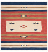 Safavieh Montauk 6'-0" x 6'-0" Rug in Blue / Red