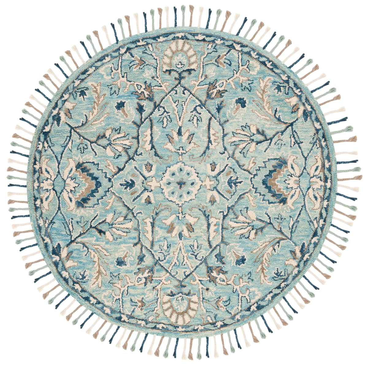 Safavieh Blossom 6'-0" x 6'-0" Rug in Blue / Ivory