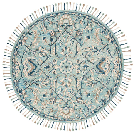 Safavieh Blossom 6'-0" x 6'-0" Rug in Blue / Ivory