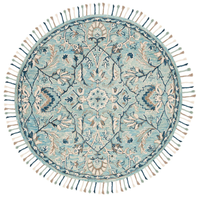 Safavieh Blossom 6'-0" x 6'-0" Rug in Blue / Ivory