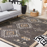 Safavieh Kilim 10'-0" x 14'-0" Rug in Black / Ivory