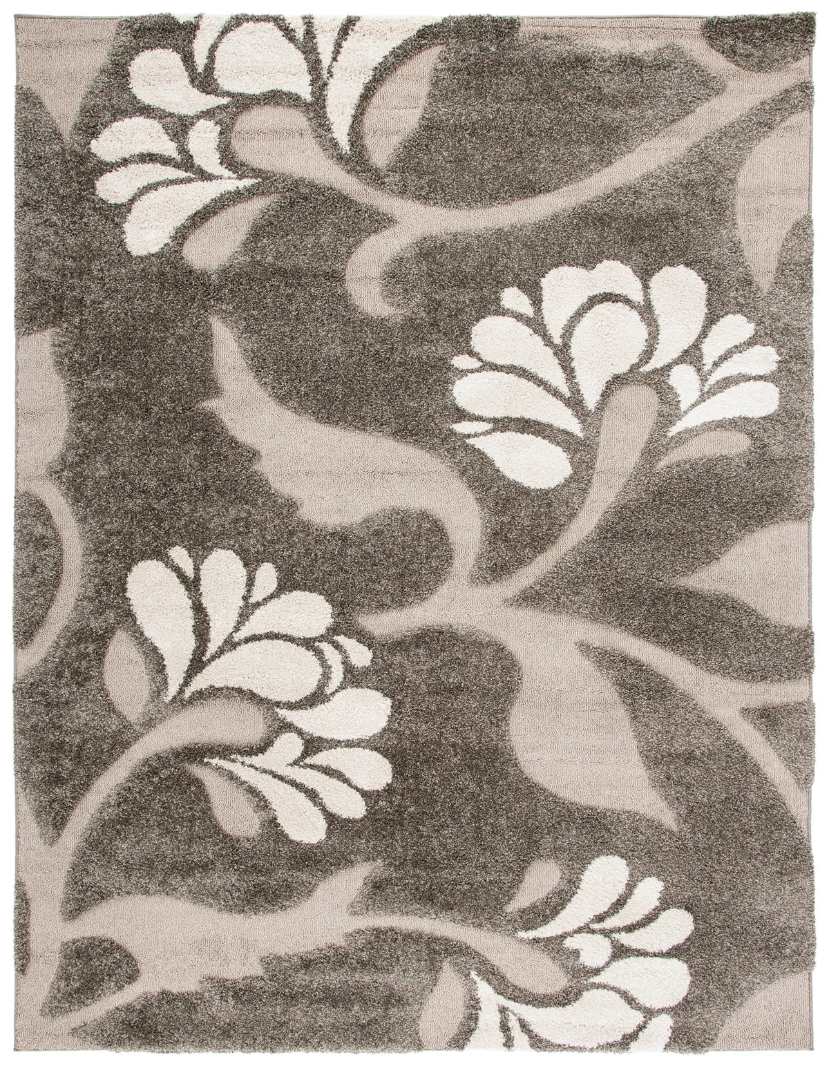 Safavieh Florida Shag 9'-6" x 13'-0" Rug in Smoke / Beige
