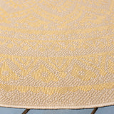 Safavieh Courtyard 6'-7" x 6'-7" Rug in Beige / Gold