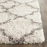 Safavieh Hudson Shag 2'-3" x 10'-0" Rug in Ivory / Grey