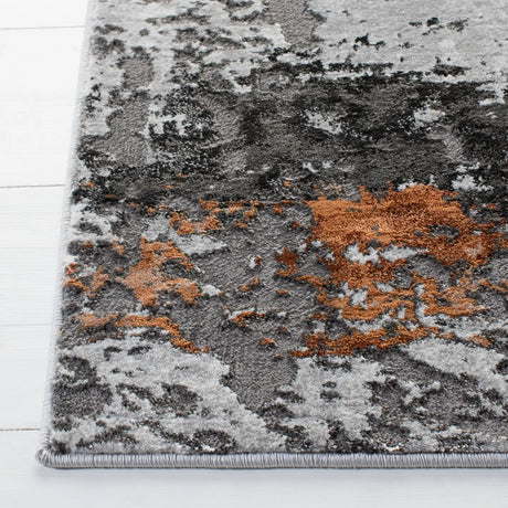 Safavieh Craft 4'-0" x 6'-0" Rug in Grey / Orange