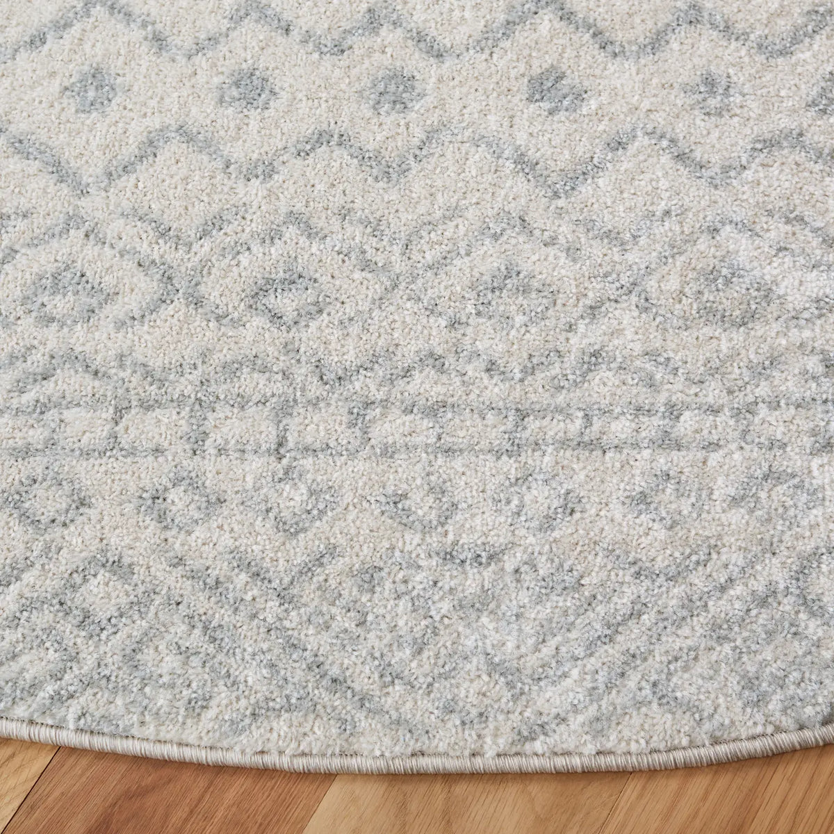 Safavieh Tulum 5'-0" x 5'-0" Rug in Ivory / Light Grey