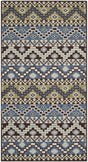 Safavieh Veranda 2'-7" x 5'-0" Rug in Blue / Creme
