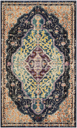 Safavieh Monaco 3'-0" x 5'-0" Rug in Black / Blue