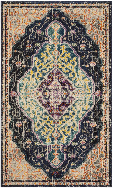 Safavieh Monaco 3'-0" x 5'-0" Rug in Black / Blue
