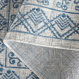 Safavieh Courtyard 5'-3" x 7'-7" Rug in Grey / Navy