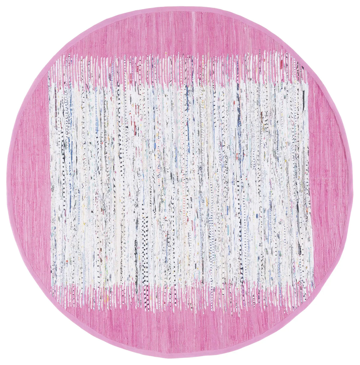 Safavieh Montauk 6'-0" x 6'-0" Rug in Ivory / Pink