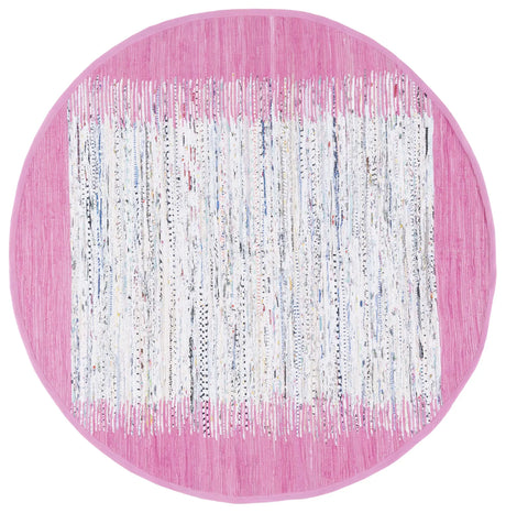 Safavieh Montauk 6'-0" x 6'-0" Rug in Ivory / Pink