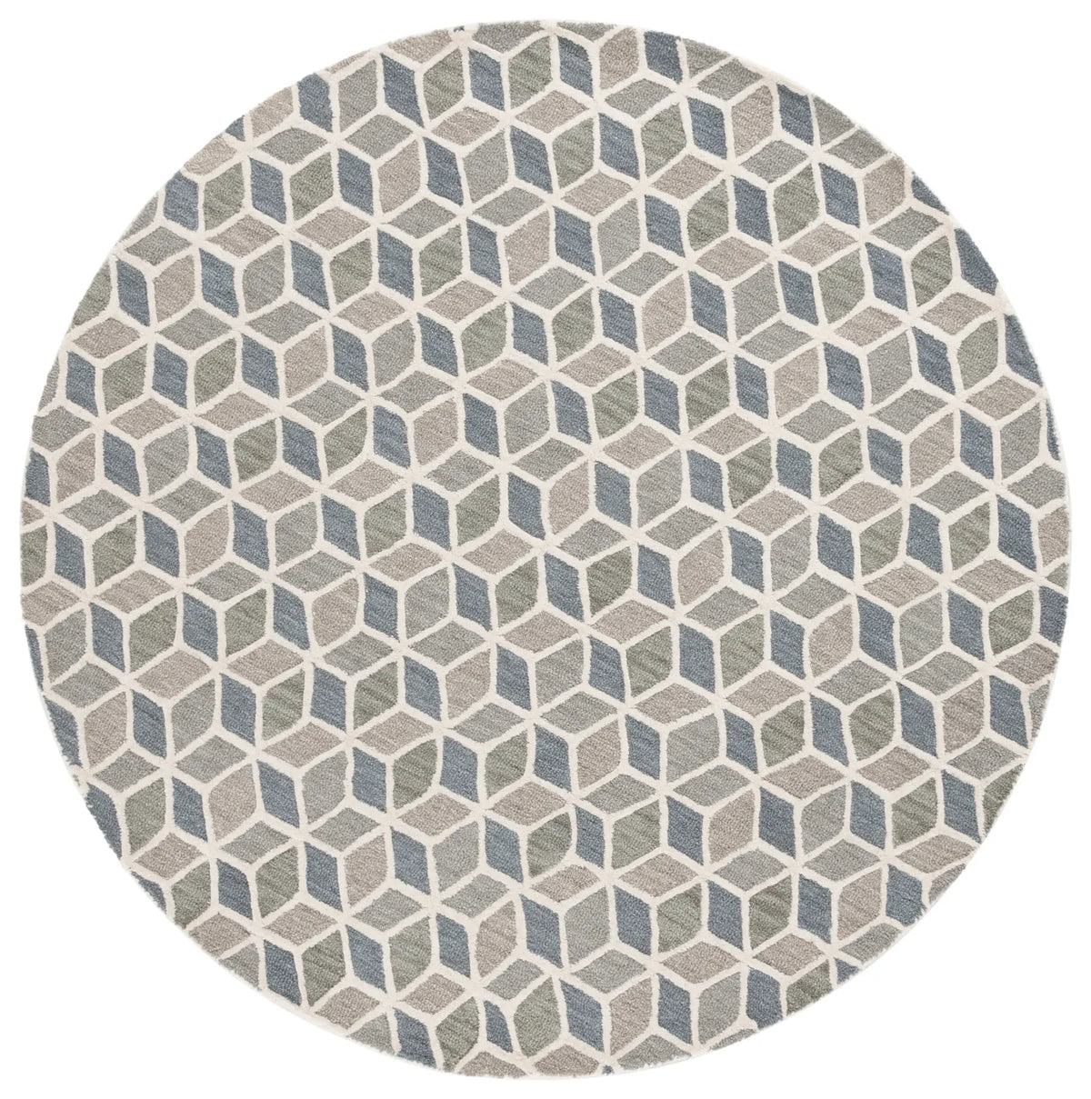 Safavieh Ebony 6'-0" x 6'-0" Rug in Ivory / Grey