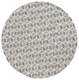 Safavieh Ebony 6'-0" x 6'-0" Rug in Ivory / Grey