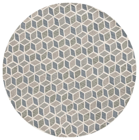 Safavieh Ebony 6'-0" x 6'-0" Rug in Ivory / Grey