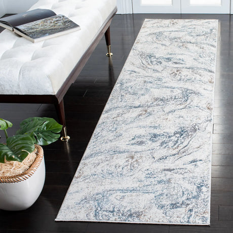 Safavieh Sonoma 2'-2" x 9'-0" Rug in Ivory / Light Blue
