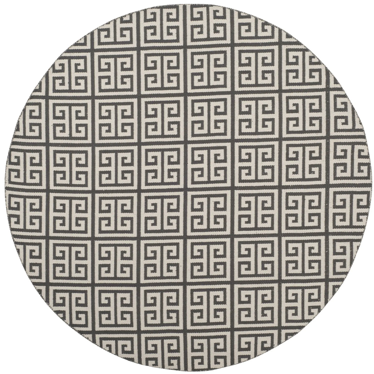 Safavieh Montauk 6'-0" x 6'-0" Rug in Dark Grey / Ivory