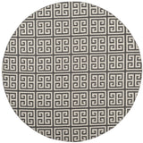 Safavieh Montauk 6'-0" x 6'-0" Rug in Dark Grey / Ivory